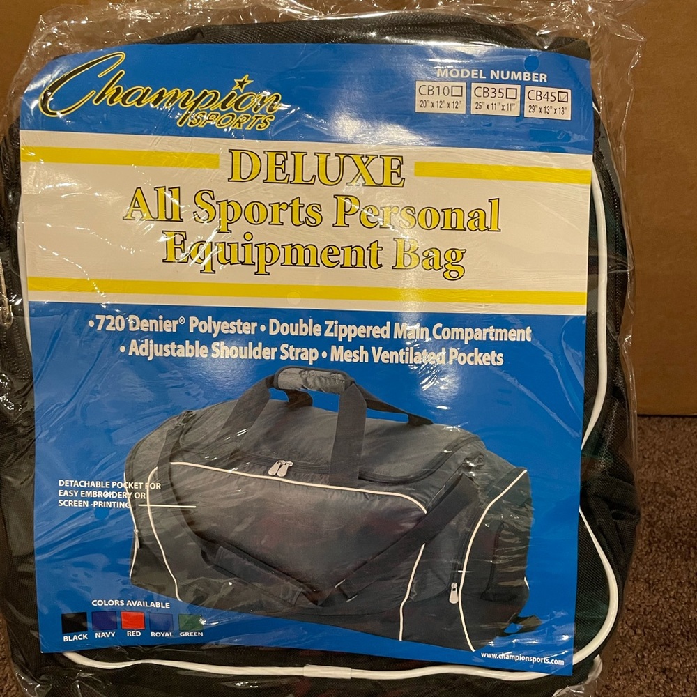 Champion Sports Equipment Bag (Black)